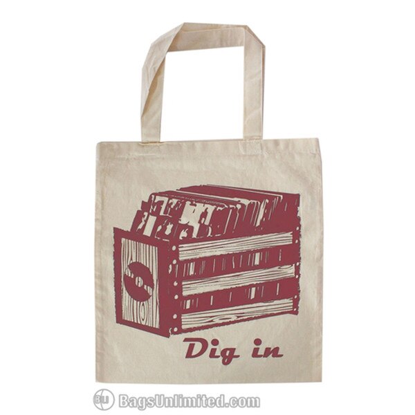 Natural Cotton Tote - Record Crate